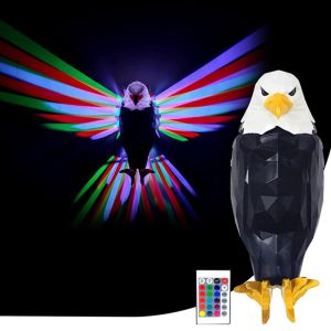 Haiwan 3D LED Wall Light-malam Owl Wall Light botak Eagle Wall Light Lion Wall Light lampu dinding untuk tangga lorong dapur