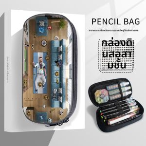 กระเป๋าใส่เครื่องเขียนทรงถุงผ้าลายฟุตบอลโลก 2022 ไนจีเรีย กระเป๋าใส่ปากกาแบบมีซิปความจุขนาดใหญ่สำหรับนักเรียนมัธยมปลายและมัธยมต้น