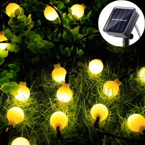 Fairy Lights Solar Outdoor String LightsLED Round Ball Light Solar Globe Lights for Garden Wedding Party Christmas Decoration