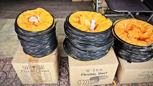Ống gió SIMILI co giãn cho quạt thông gió dài 3M - Size 20/ 25/ 30CM