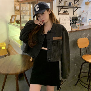 Stylish Vintage Denim Jacket Women 2023 Fall and Winter New Arrival Plus Size K-style Loose Slimming Long Sleeves Short Jacket