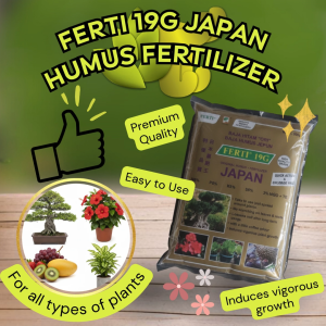 [F46] - FERTI 19G Japan Humus Fertilizer 8-8-8 + MgO + Trace Elements | Original Humus Black Fertilizer