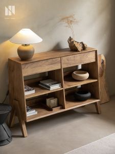 NONG HOME | Wabi Sabi Style Solid Wood Sideboard Tea Cabinet