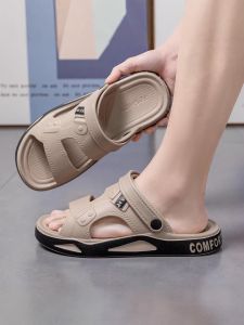 TZLDN | Dép Lười Nam Mùa Hè Đi Ngoài Trời Chống Trượt Chất Liệu EVA Thoáng Khí Dễ Dàng Mang Lại Sự Thoải Mái Dành Cho Biển Và Dạo Bộ Cỡ Lớn