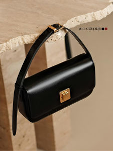 Túi Đeo Vai Đơn Màu Đen Sang Trọng Nhỏ Gọn Túi Đeo Chéo Kiểu Bánh Mì Túi Đi Làm Thường Ngày Cho Nữ Túi Đeo Chéo Thời Trang Mùa Thu Đông