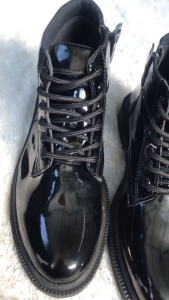 Sepatu PDH Panjang Relseleting TNI Polri Glosy Premium