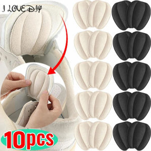 สติกเกอร์ป้องกันการลื่น10ชิ้นแผ่นหนังรองเท้าหน้ารองเท้าส้นสูงผู้หญิง Relief ปวดที่รองเท้าแผ่นเสริมส้นดูแลเท้าโฟมรองพื้นในรองเท้า