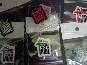 Pray Before You Ride Vinyl (Non-Magnetic) Stickers for Motorcycle (Waterproof)