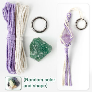 Beginner-Friendly Tutorial + Crystal Keychain | Daily Key/Backpack Decor | Bohemian Style | DIY Macrame Kit