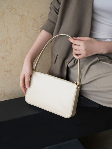 La Seine Original Cowhide Underarm Bag 2025 New Simple Genuine Leather Versatile Small Shoulder Handbag Retro Style Daily Match