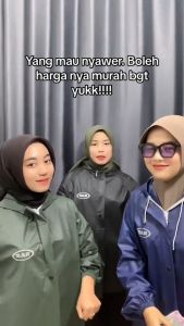 Jas Hujan Dewasa Tahan Cuaca Buruk & Elastis