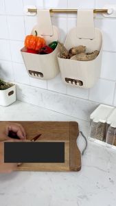 Two Way Hanging Multipurpose Basket Simple Multifunctional Storage Household Bathroom Kitchen High Quality Organizer