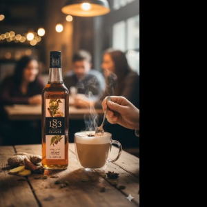 1883 MAISON ROUTIN Chai Tea Syrup 1L - Premium French Syrup for Coffee Milk Tea & Cafe Drinks