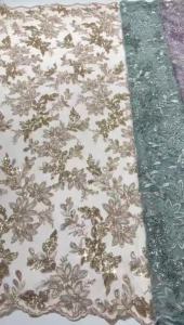 2026 Charm High-end Exquisite New Fashion Design Fabric Handmade Embroidery Net Lace Beads For Womens Wedding Party Dresses