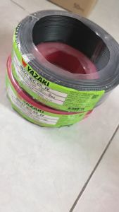 THAI YAZAKI สายไฟ THW 1x1 Sqmm. สีเขียว ความยาว 100 เมตร