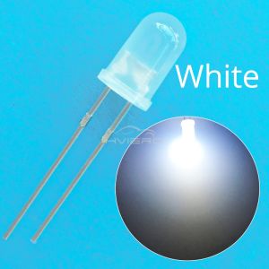 100/500/1000PCS 5mm Round Diodes Lamp Beads Diffused White Red Green Blue Yellow 2pin Light-emitting Led Diode LED Bulb Lights