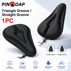 PINMOAP 1PC Bike Seat Cover Bicycle Saddle Protector For Mtb Road Mountain Commuter Bike Cycling Outdoor Riding Replacement