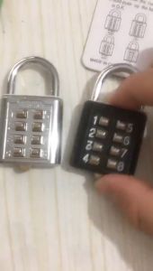Digital Security Padlock Code Keyed Anti-thieft Combination Button Security Padlock For Luggage Travel Code Smart Lock
