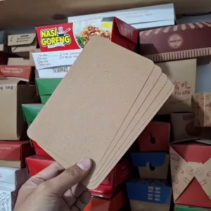 (20 Lembar) Kartu Ucapan Kosong Notepad Greeting Cards Blank Card Paper Kertas Kraft