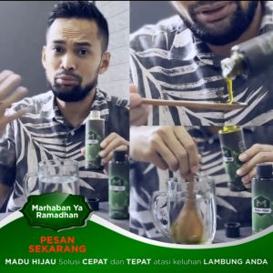Madu Hijau Asli Logo M Atasi Sakit Maag Kronis Asam Lambung Gerd Mual Kembung luka Dinding Lambung