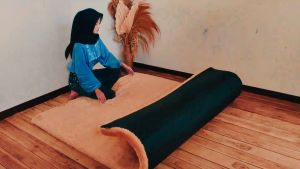 KARPET BULU RASFUR RAFSUR UK PANJANG 2 MTR LEBAR 1.5MTR TINGGI 5.5CM LP