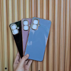 Softcase Infinix Smart 10 Case Luxury Plating Casing Silicone Stand Back Cover