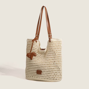 Hand Crocheted Cotton Big Capacity Bag