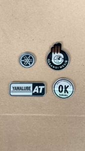Emblem Timbul Yamaha Ok Garansi Yamalube AT Akrilik