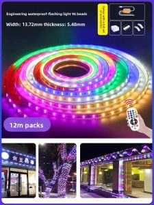 RUILUO | Multicolor Running Light Strip Outdoor Waterproof New Year Decorative Lights