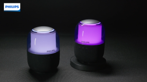 Philips TAS2108BK/00  Wireless Bluetooth Speaker - Punchy Bass Colorful Lights 7-Hour Playtime Black