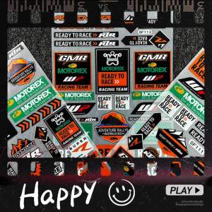 Motorcycle Reflective Stickers Motocross Modified Fuel Tank Body Side Box Fairing Helmet Bike Decal Accessories Waterproof For KTM 250/125/390 690/790/890/990/1290 /1390 Duke RC8/200/250/390 EXC R/S/T ADV SXF