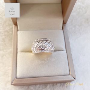 เพชรหน้ากว้างทรงโดมรุ่นทรัพย์เต็มภูเขา ทองหนาๆ ขนาดฟรี