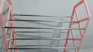 HATAYASHOP-RAK SEPATU PLASTIK WARNA/RAK SEPATU SANDAL PORTABLE 4 SUSUN Rak Sepatu Portable Rak Sepatu Sandal Hambal Rak Sandal Sepatu Plastik Rak Multifungsi / RAK SEPATU MURAH/Rak Sepatu 4 Susun / Tempat Sepatu 4 Susun Rak Sandal