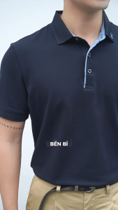 Áo polo DUGARCO nam dáng Regular fit vải cotton co giãn thoáng mát ngắn tay 243PLS22038