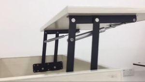 2pcs Desk Lifting Frame Foldable Mechanism Gas Hydraulic Hinge Furniture Lift Folding Cabinet Hinge