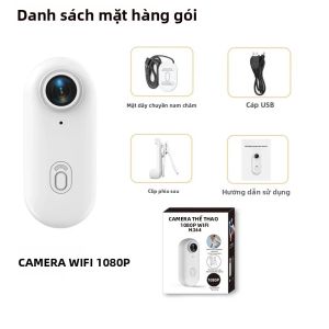 Camera Thể Thao Ngoài Trời 4K FHD Camera Hành Động Mini Quay Phim Mũ Bảo Hiểm Xe Đạp Video 1080P Màu Trắng/đen Chống Nước Tích Hợp WiFi