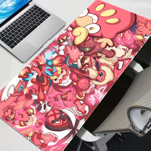 Bandai | Anime Mouse Pad Large Gaming Pokemon Scizor Darumaka Electrode Desk Mat Laptop Desktop Protector Home Office Gamer Decor Gift