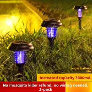 MONLEYTA | Solar Powered Mosquito Repellent Lamp Outdoor Garden Courtyard Home Use Waterproof Electric Shock Mosquito Killing Tool