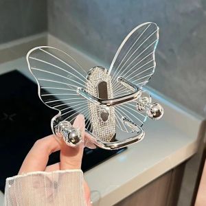 Luxury Bathroom Wall Mounted Comb Organizer Hair Elastic Band Storage Rack No Drilling Required Hair Accessories Holder