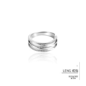 Minimalist Fashion Open Hand Ring for Women Elegant Simple Style Alloy Silver Geometric Pattern Finger Accessory