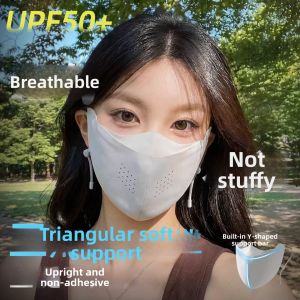 UV Protection Sun Mask for Driving Breathable Icy Silk