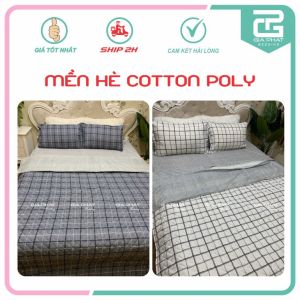 Chăn hè trần bông 3 lớp Cotton poly có khóa kéo cho ruột chăn 1m8 x 2m siêu gọn nhẹ thấm hút mồ hôi tốt.