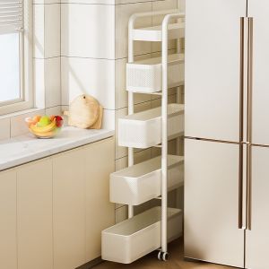 ZHIZHOU | Kệ Lưu Trữ Khe Hở Narrow Gap Đa Lớp Có Thể Kéo Ra