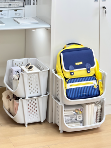 Floor Standing Bookshelf Simple Multi-layer Storage Rack for Books Bags under Desk Organizer Home Dormitory Student Furniture