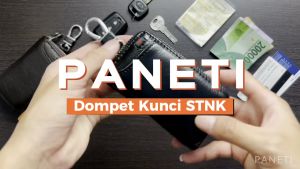 Dompet STNK Mobil Motor Kulit Asli Gantungan Kunci Key Bag Leather Kualitas Import PANETI
