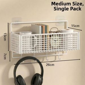 NIFENG | Wall-Mounted Non-Drilling Storage Basket