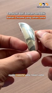 (12 Pcs) Tarikan Handle Lemari Kabinet Model Lidah Chrome Silver