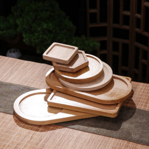 Retro Bamboo Cup Mat round Flower Pot Mat Dining Table Heat Resistant Mat Bowl Mat Pot Anti-Scalding Mat Plate Tea Ceremony