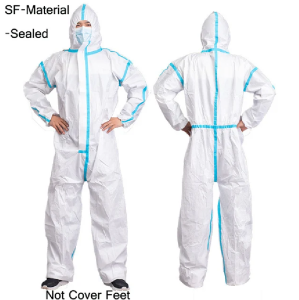Disposable Breathable Dustproof Water Oil Resistant Work Safety Overall Anti Dust Spary Painting Decorating Labour Coverall Suit