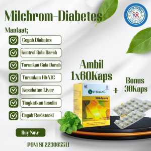 Vitayang Milchrom "60Kapsul++" HEMAT - Suplemen Herbal Lawan Diabetes+HbA1C - Tingkatkan Imun